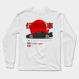 Midnight Racer Black NSX JDM Long Sleeve T-Shirt